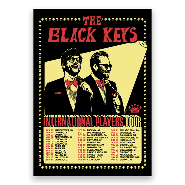 THE BLACK KEYS 2024 TOUR POSTER The Black Keys UK Store