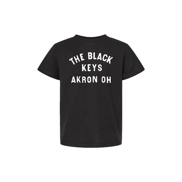 AKRON OH BLACK T-SHIRT YOUTH