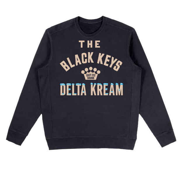 TBK Delta Kream Black Crewneck Sweatshirt The Black Keys UK Store